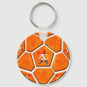 Netherlands Dutch flag Soccer ball gifts Key Ring