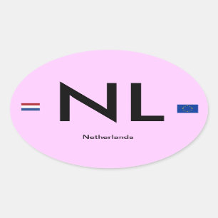 Netherlands* Euro-Style Bumper Sticker(Holland) Oval Sticker
