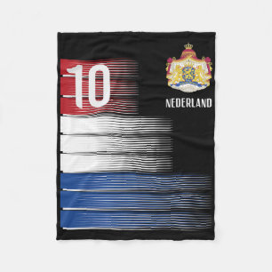 Netherlands Flag 10 Dutch Orange Soccer Men Women Fleece Blanket