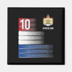 Netherlands Flag 10 Dutch Orange Soccer Men Women Magnet