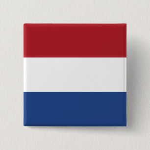 Netherlands Flag 15 Cm Square Badge