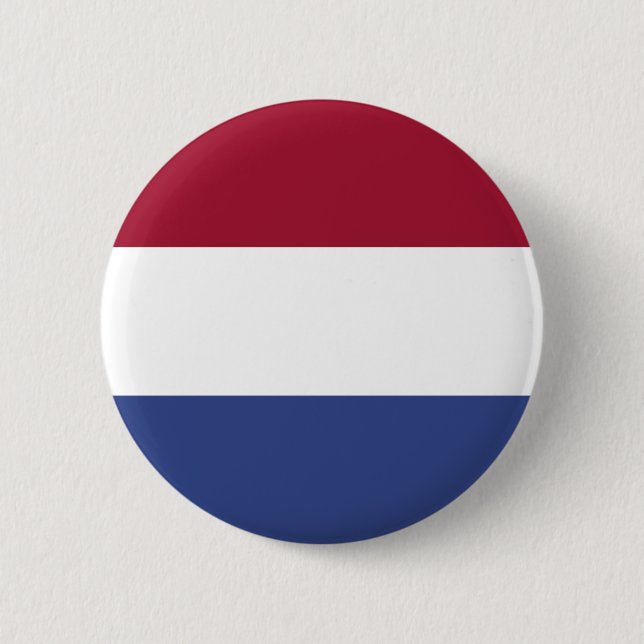 Netherlands Flag 6 Cm Round Badge (Front)