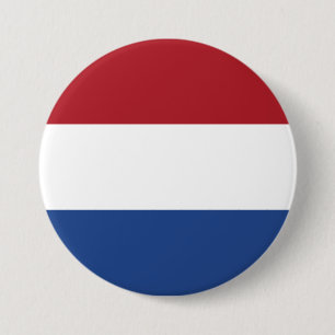 Netherlands Flag 7.5 Cm Round Badge