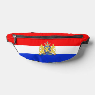 Netherlands flag and coat of arms bum bags