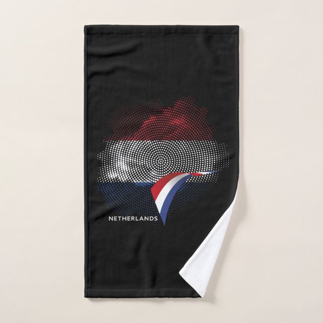 Netherlands flag bath towel set (Hand Towel)