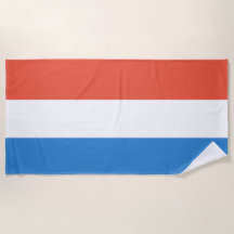 Netherlands Flag Beach Towel