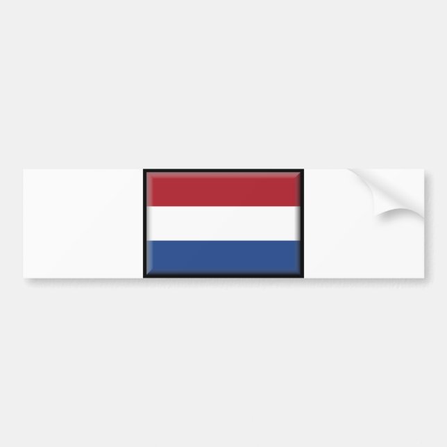 Netherlands Flag Bumper Sticker (Front)