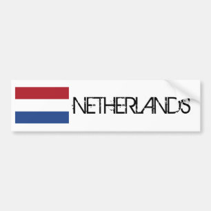 Netherlands Flag Bumper Sticker