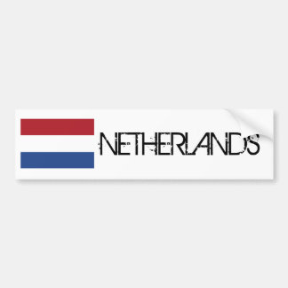 Netherlands Flag Bumper Sticker