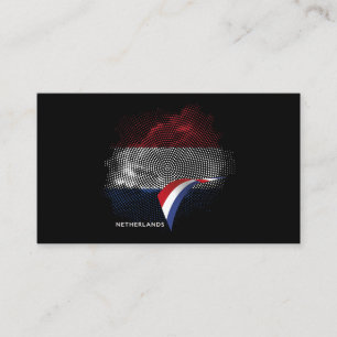 Netherlands flag business card