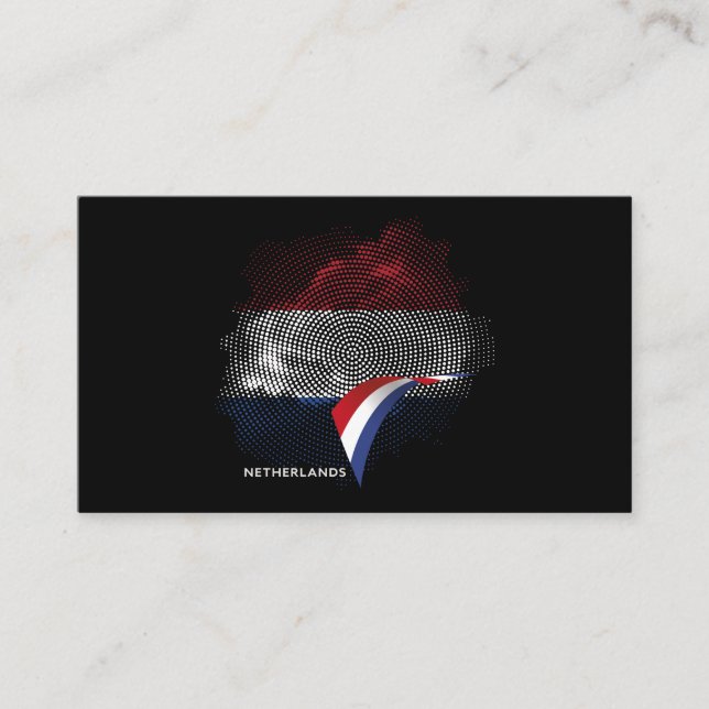 Netherlands flag business card (Front)