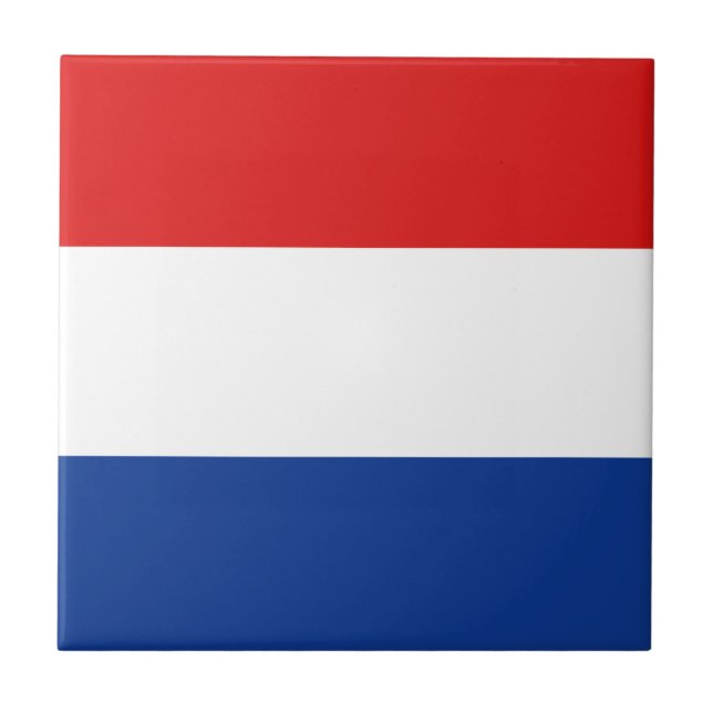 Netherlands Flag Ceramic Tile (Front)