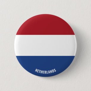 Netherlands Flag Charming Patriotic 6 Cm Round Badge