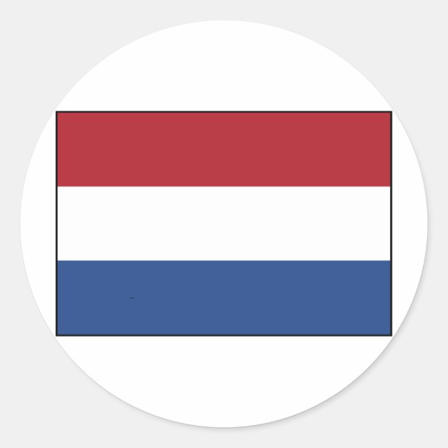 Netherlands Flag Classic Round Sticker (Front)