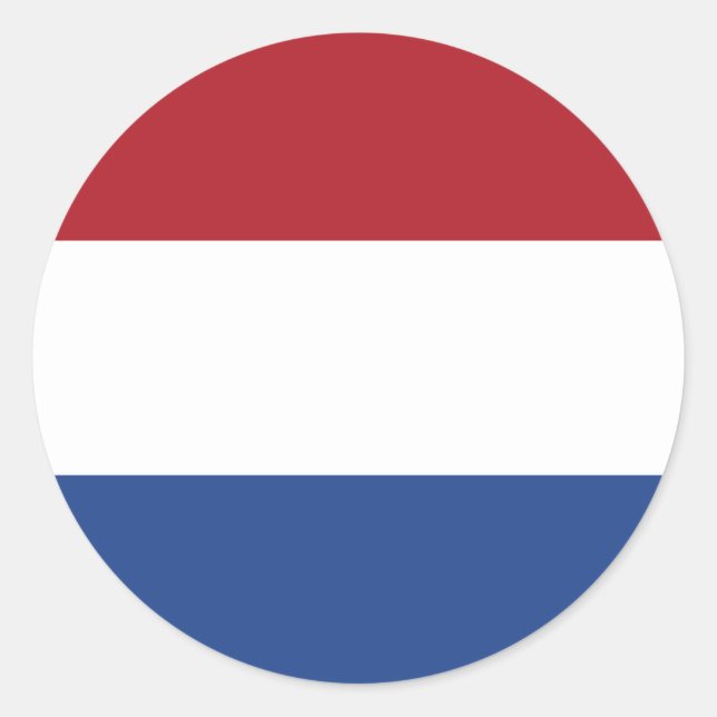 Netherlands Flag Classic Round Sticker (Front)