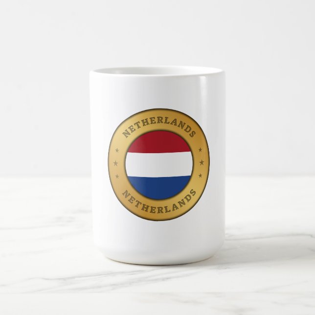 Netherlands Flag Coffee Mug (Center)