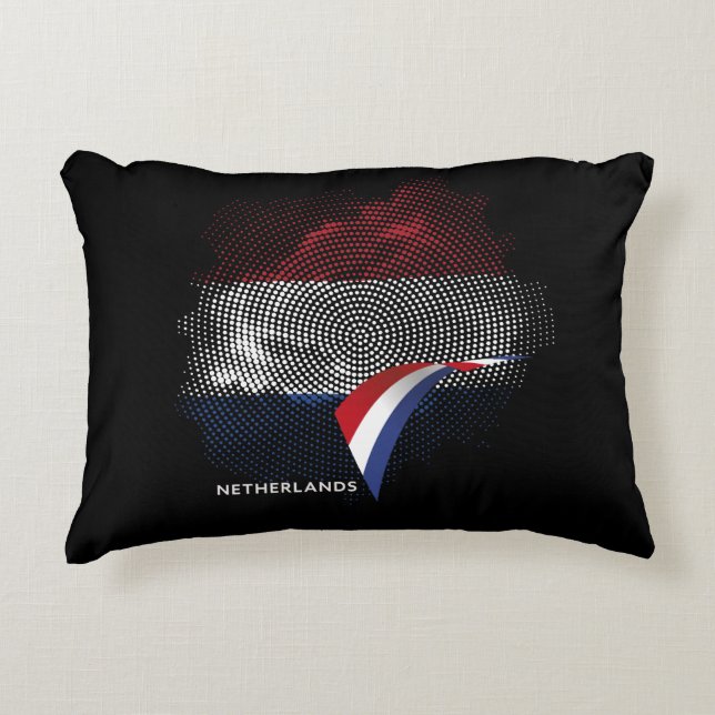 Netherlands flag decorative cushion (Front)