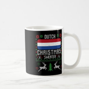 Netherlands Flag Dutch Christmas Sweater Coffee Mug