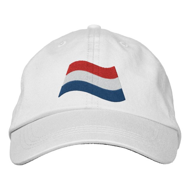 Netherlands Flag Embroidered Hat (Front)