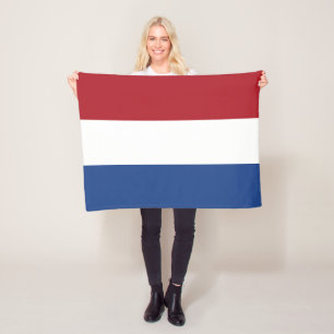 Netherlands Flag Fleece Blanket