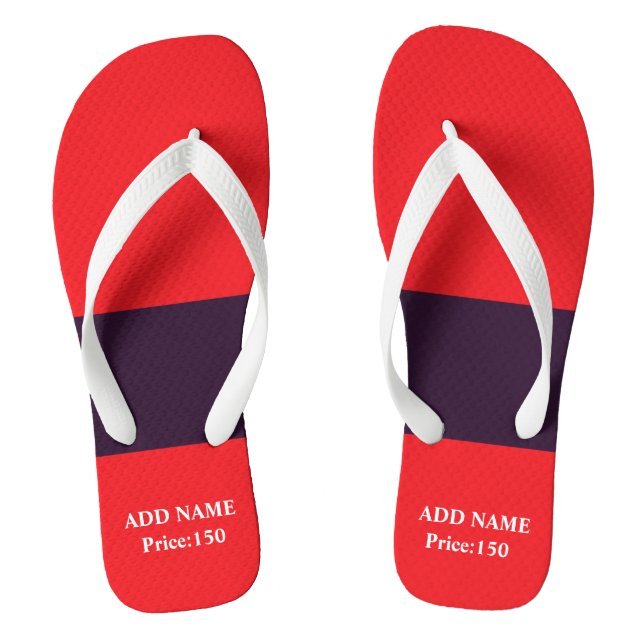 Netherlands Flag Flip Flops (Footbed)