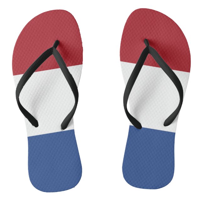 Netherlands Flag Flip Flops (Footbed)