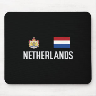 Netherlands Flag Footbyll Soccer Fan Men Women Kid Mouse Mat