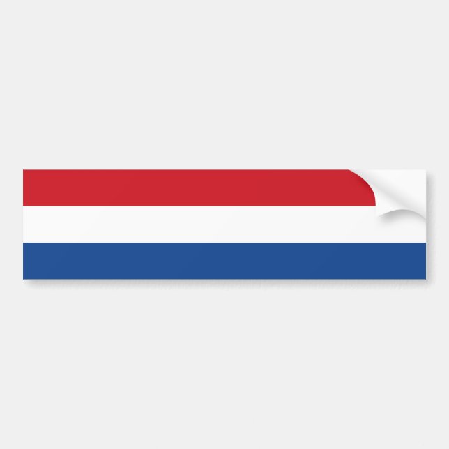 Netherlands Flag, Holland, Dutch Bumper Sticker (Front)