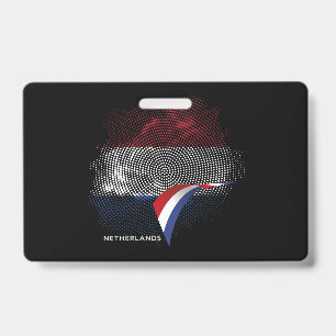 Netherlands flag ID badge