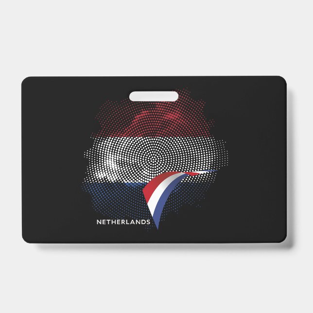 Netherlands flag ID badge (Front)