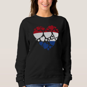 Netherlands Flag Idea For Kids & Dutch Flag Heart Sweatshirt