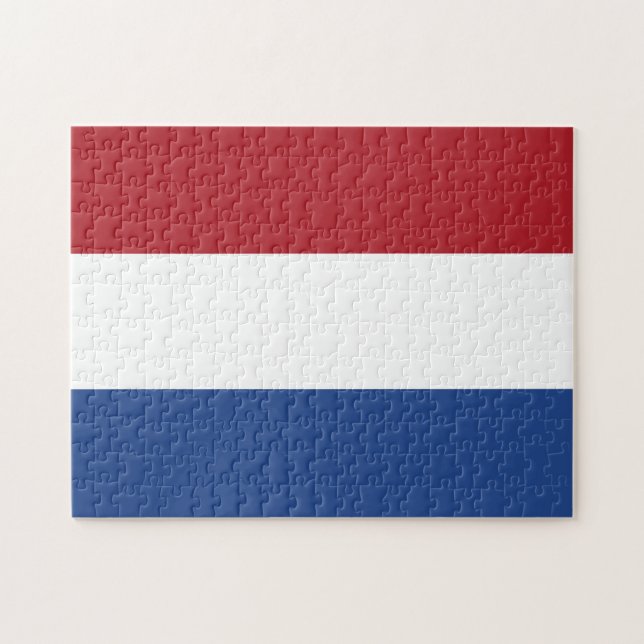 Netherlands Flag Jigsaw Puzzle (Horizontal)