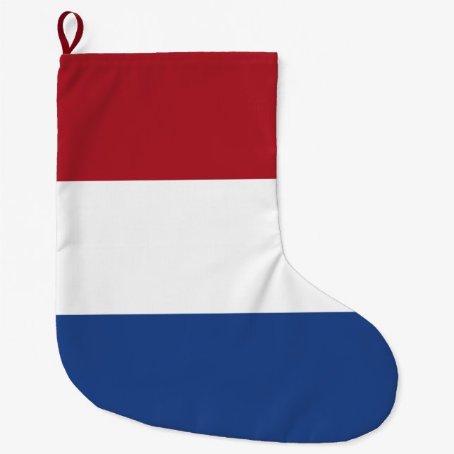 Netherlands Flag Large Christmas Stocking (Front)