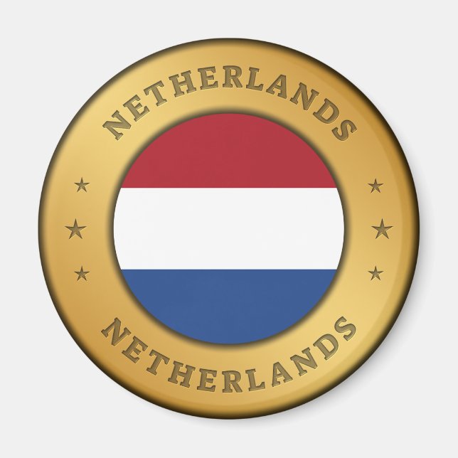 Netherlands Flag Magnet (Front)