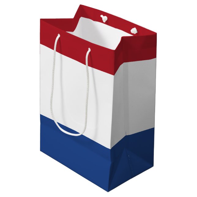 Netherlands Flag Medium Gift Bag (Front Angled)