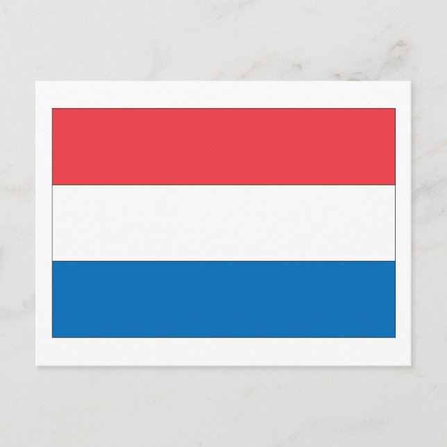 Netherlands Flag Postcard (Front)