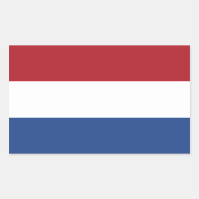 Netherlands Flag Rectangular Sticker (Front)