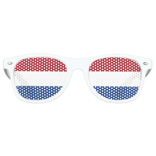 Netherlands Flag Retro Sunglasses (Front)