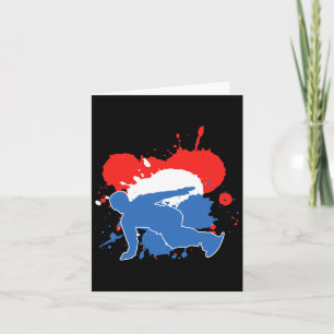 Netherlands Flag Snowboarder - Dutch Snowboarding  Card