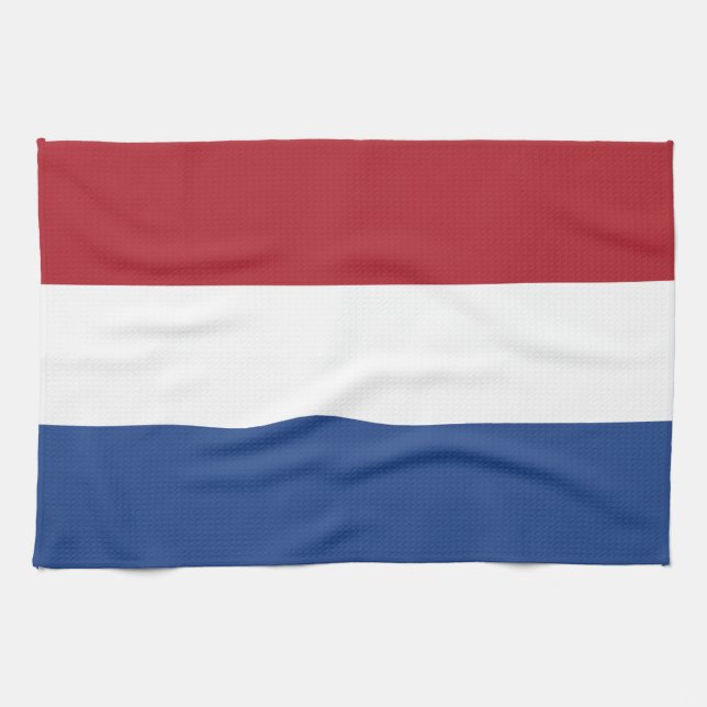 Netherlands Flag Tea Towel (Horizontal)