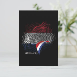 Netherlands flag thank you card