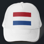 Netherlands Flag Trucker Hat<br><div class="desc">Patriotic flag of Netherlands.</div>