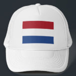 Netherlands Flag Trucker Hat<br><div class="desc">Patriotic flag of Netherlands.</div>
