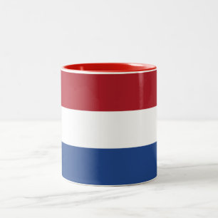 Netherlands Flag Two-Tone Coffee Mug