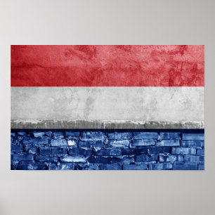 Netherlands flag wall poster