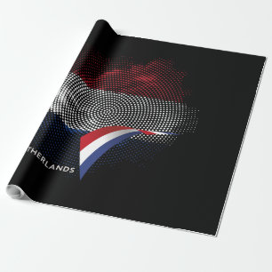 Netherlands flag wrapping paper