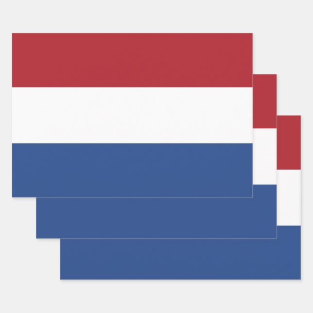 Netherlands Flag Wrapping Paper Sheet (Set)