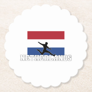 Netherlands Football Soccer National Team Paper Coaster