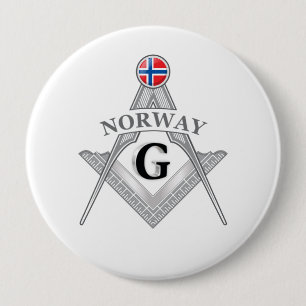 Netherlands freemasonry sign 10 cm round badge