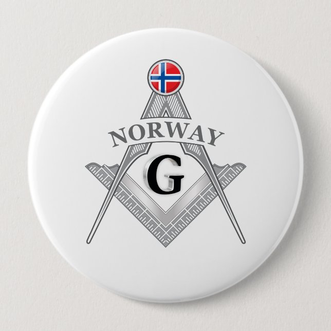 Netherlands freemasonry sign 10 cm round badge (Front)